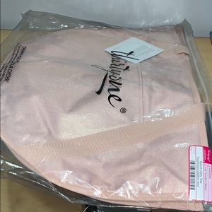 Round Utility Tote-Rose Blush Metallic